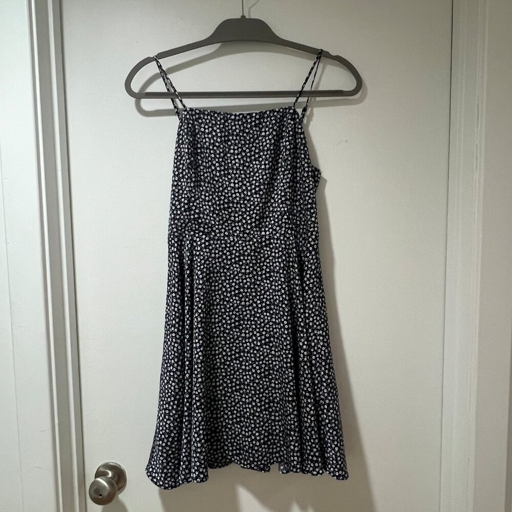Dress Forum navy floral tank dress size M